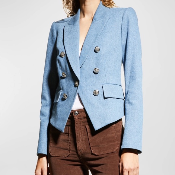 VERONICA BEARD Cooke Double-Breasted Dickey Jacket US8 - Picture 1 of 9